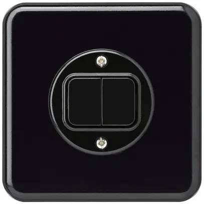 Contatto pulsante INC basico C+C nero 