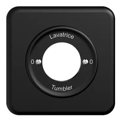 Frontset 0-Lavatrice-0-Tumbler STANDARDdue 90×90mm schwarz 