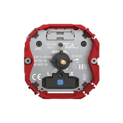 Regolatore Feller SNAPFIX® lum.bl rottura fase alto 40…600W/40…600VA 