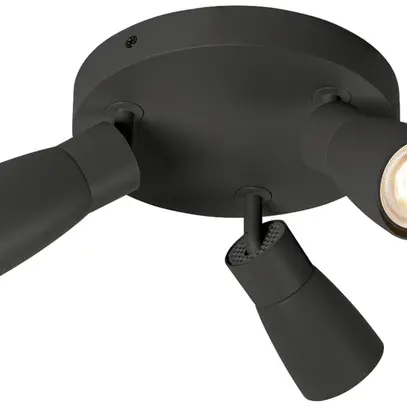 Spot SLV PURI 2.0 Dome CW GU10 3×6W REG Ø180×113mm nero 