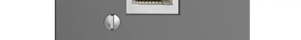 Boîte ENC 1×RJ45/s 8P EDIZIOdue gris foncé, R&M swissline 