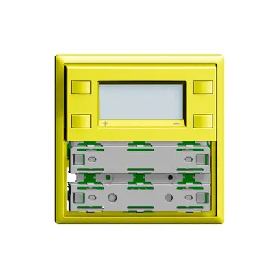 Plaque frontale RTH KNX 1…4×EDIZIOdue lemon, avec LED RGB 
