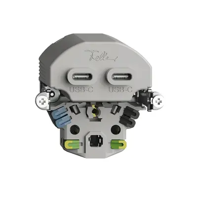 Presa USB 2×tipo C + tipo 13 Feller BSE 230V 3000mA 