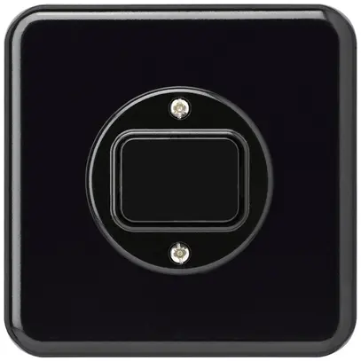 Contatto pulsante INC basico C/2L nero 