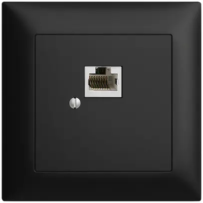 Scatola INC 1×RJ45/s 8P EDIZIOdue nero R&M swissline 