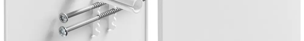 Coperchio innesto HSB Slim con vite centrale, 130×130mm, bianco s.alogeni 