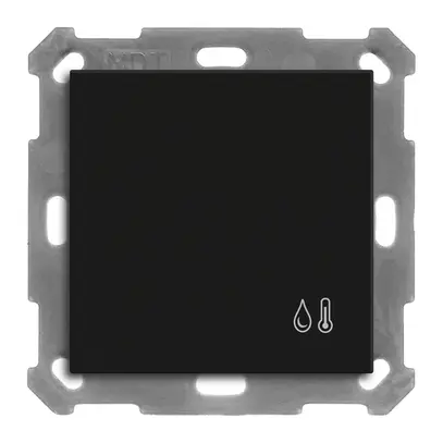 Thermostat d'ambiance KNX INC MDT SCN-RTR60O16.01 -10…50°C 4×DI noir mat 