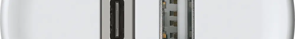 Presa di carica USB origin 1×USB-A 1×USB-C 3000mA 5V bianco 