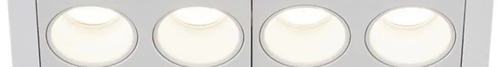 Plafonnier LED INC SLV MILANDOS 4, 8W 650lm 3000K 45° aluminium blanc 