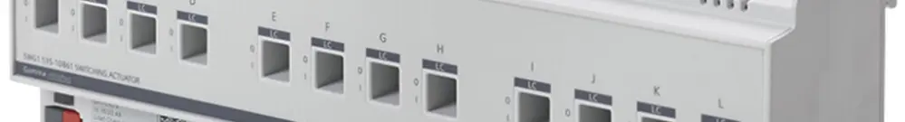 REG-KNX-Schaltaktor Siemens N 535D61, 12-fach 230VAC 16/20AX C-Last 