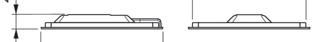 Plafoniera LED AP Philips SlimBlend mounted 34W 3600lm 3000K bianco 