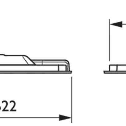 Plafonnier INC LED Philips SlimBlend recessed L62 PCV 23W 2800lm 4000K 