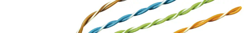 Câble cat.6 UTP Prysmian Draka 4×2×AWG23 sans halogène, bleu Eca 