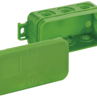 Boîte dérivation AP Mini 25 89×43×37mm, vert 