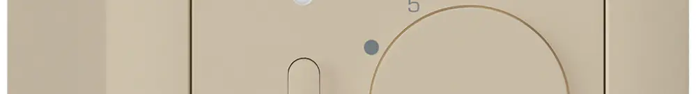 Termostato ambiente AP kallysto beige con interruttore 