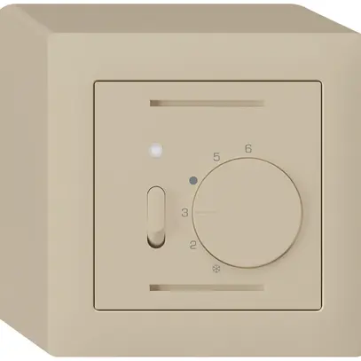 Termostato ambiente AP kallysto beige con interruttore 