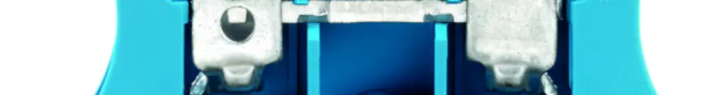Morsetto di passaggio Weidmüller WDU connessione a vite 10mm² TS35 blu 