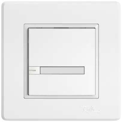 UP-Universaltaster EDIZIO.liv UNI SNAPFIX® 12…48V m.LED blau 1× 1-Tbed.Pap.ws 