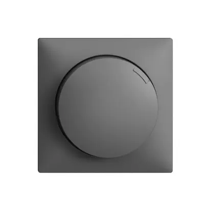 Kit frontal EDIZIOdue pour variateur rotatif gris foncé 