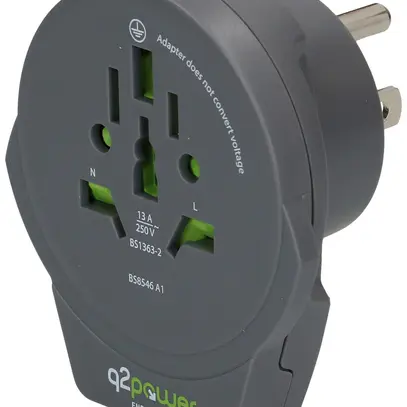 Fiche d'adaptation MH q2power WORLD to USA 1×USB 