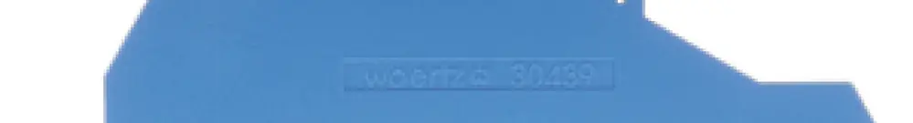 Placca d'estremita Woertz blu per 30430 