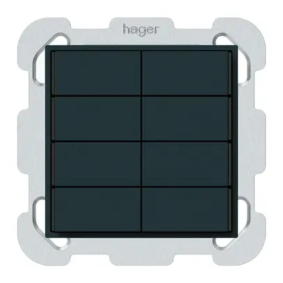 Pulsante KNX INC KAL 8×tasti 8×punti azionamento LED nero 