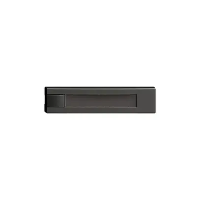 Tasto 1/4 KNX/elettronico senza LED+cart. EDIZIOdue comando 1×nero 