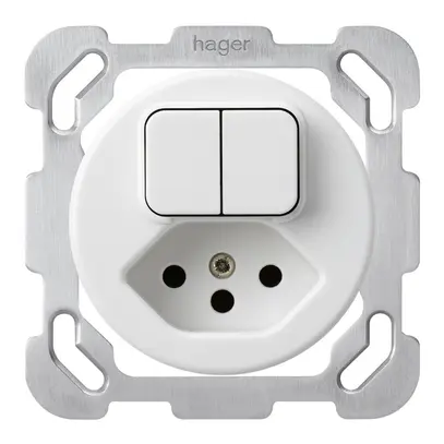 Inserto per combinazione INC 1/3+3/1L+tipo 13 bianco basico 