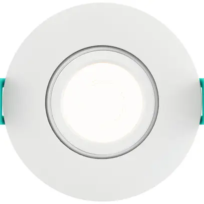 LED-Downlight Sylvania OBICO 5.4W 550lm 927/930/940 IP65 38° DIM Ø81mm weiss 