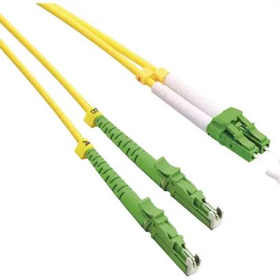 Cavo patch FO ROLINE 2×OS2 LSH-APC/LC-Duplex-APC LSZH giallo 5m 