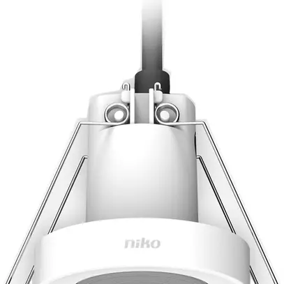 Mini-détecteur de présence INC P34MR, KNX, 7…8m, 360°, blanc 