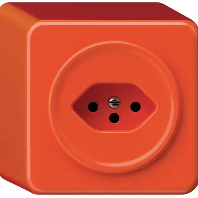Prise AP origin 1×type 13 10A 230V 88×88×54mm orange 