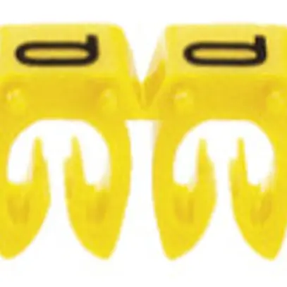 Bague-repère Legrand CAB 3, pour 1.5…2.5mm² impression: 'L', jaune 