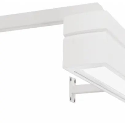 Wandhalterung SG Facet II Stahl 480×55×55mm weiss 2 Stück 