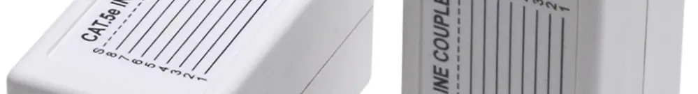 Adattatore diretto RJ45f/RJ45f UTP cat.5, bianco 
