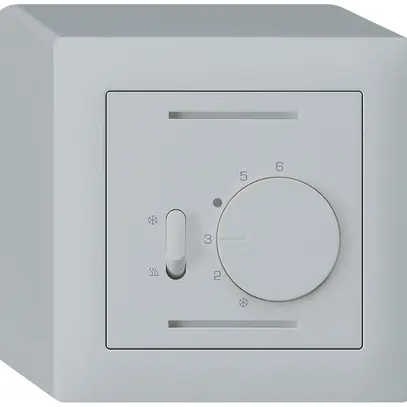 Termostato AP Hager kallysto, con interr.di riscald./raffred., grigio chiaro 