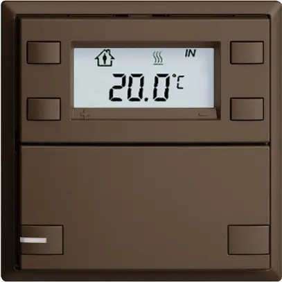 Pulsante RTH INC KNX 1×EDIZIOdue F coffee, con LED RGB 