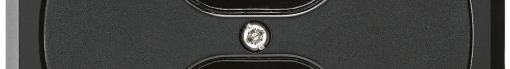 UP-Steckdose robusto 2×Typ 23 schwarz ohne Klappdeckel für Kombination 
