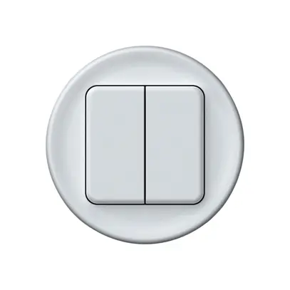 Frontset origin Schutzabdeckung für KNX-Taster 2× weiss 
