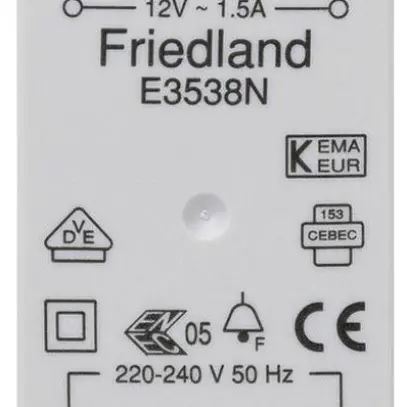 REG-Klingeltransformator Honeywell E3538N 12VAC 1.5A 
