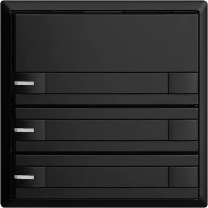 Poussoir KNX RGB EDUE, 250mW, a.LED RGB, papier, 3×poussoir, comm.2×touches, no 