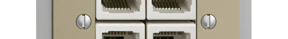 Presa INS 4×RJ45/u 4P sep. EDIZIOdue sand ITplus 
