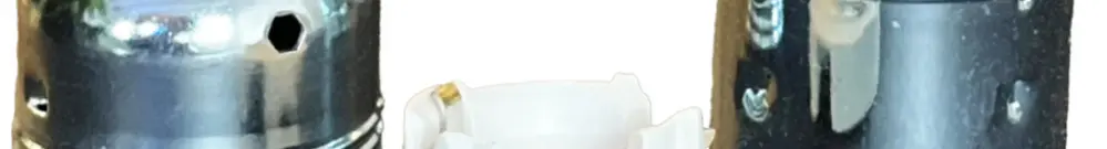 Portalampada Elektrogros portalampada a vite E27 zincato bianco 