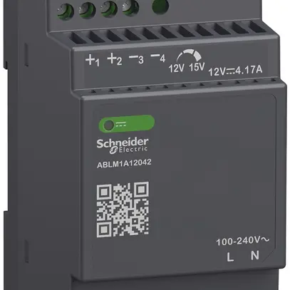 Alimentation électrique SE MODULAR, cadencée, 100…240VAC, 12VDC, 4.2A, 50W 