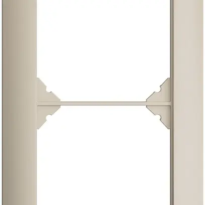 Telaio di copertura EDIZIOdue 1×2 crema 