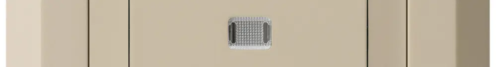 Interrupteur poussoir lumineux ENC kallysto.line 3/2P beige 