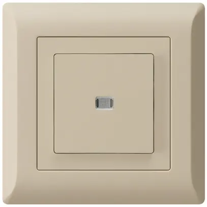 Interrupteur poussoir lumineux ENC kallysto.line 3/2P beige 