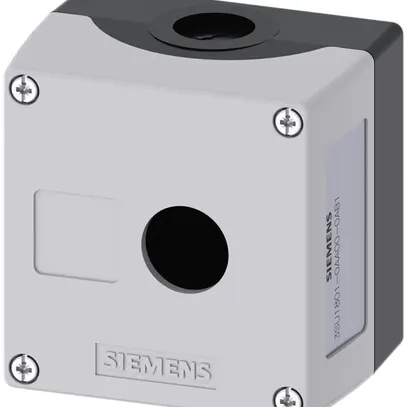 Boîtier Siemens SIRIUS ACT, 1-fois, encoche du bouclier, plastique gris 