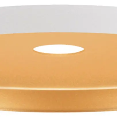 Abat-jour SLV LALU PLATE acier Ø220×15mm blanc or à teinte unie 