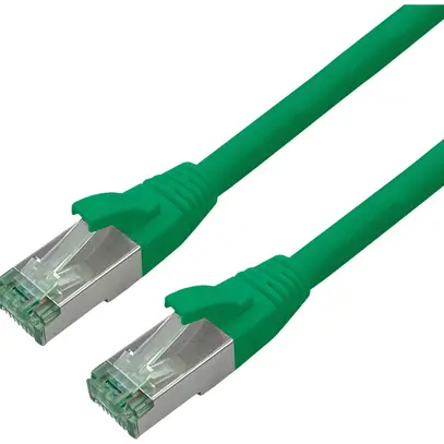 Câble patch RJ45 ROLINE RM cat.6A S/FTP AWG26 TPE vert 1m 